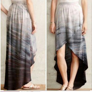 Anthropologie High-Low Ombre Dye Skirt